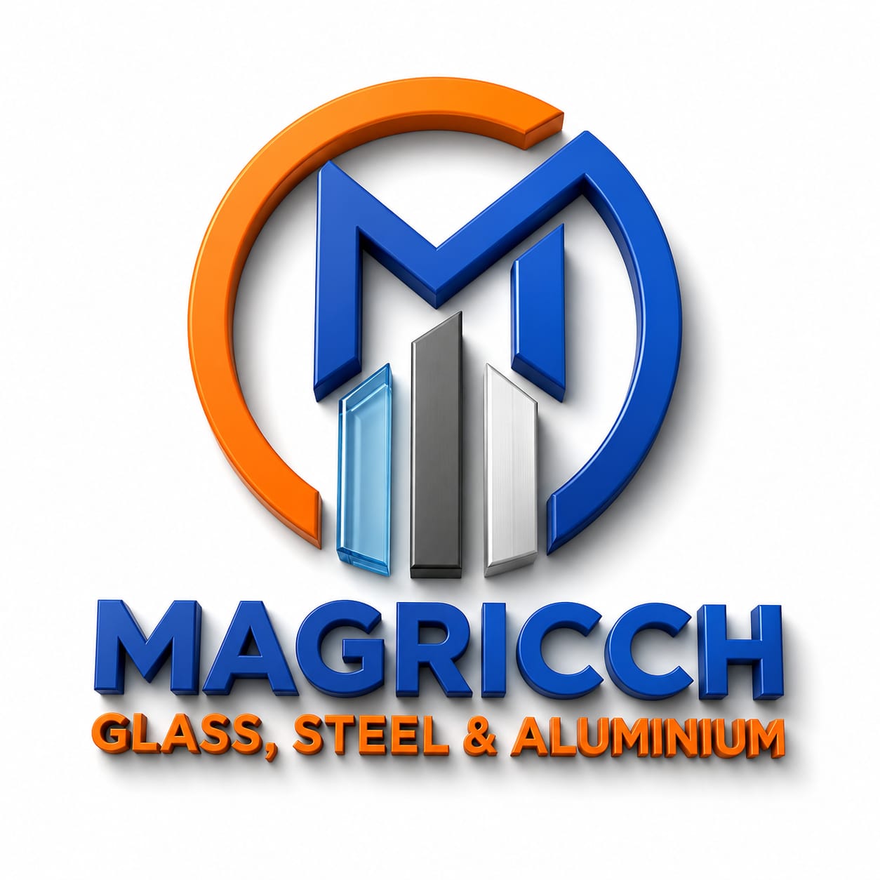 Magricch Glass, Steel and Aluminium logo
