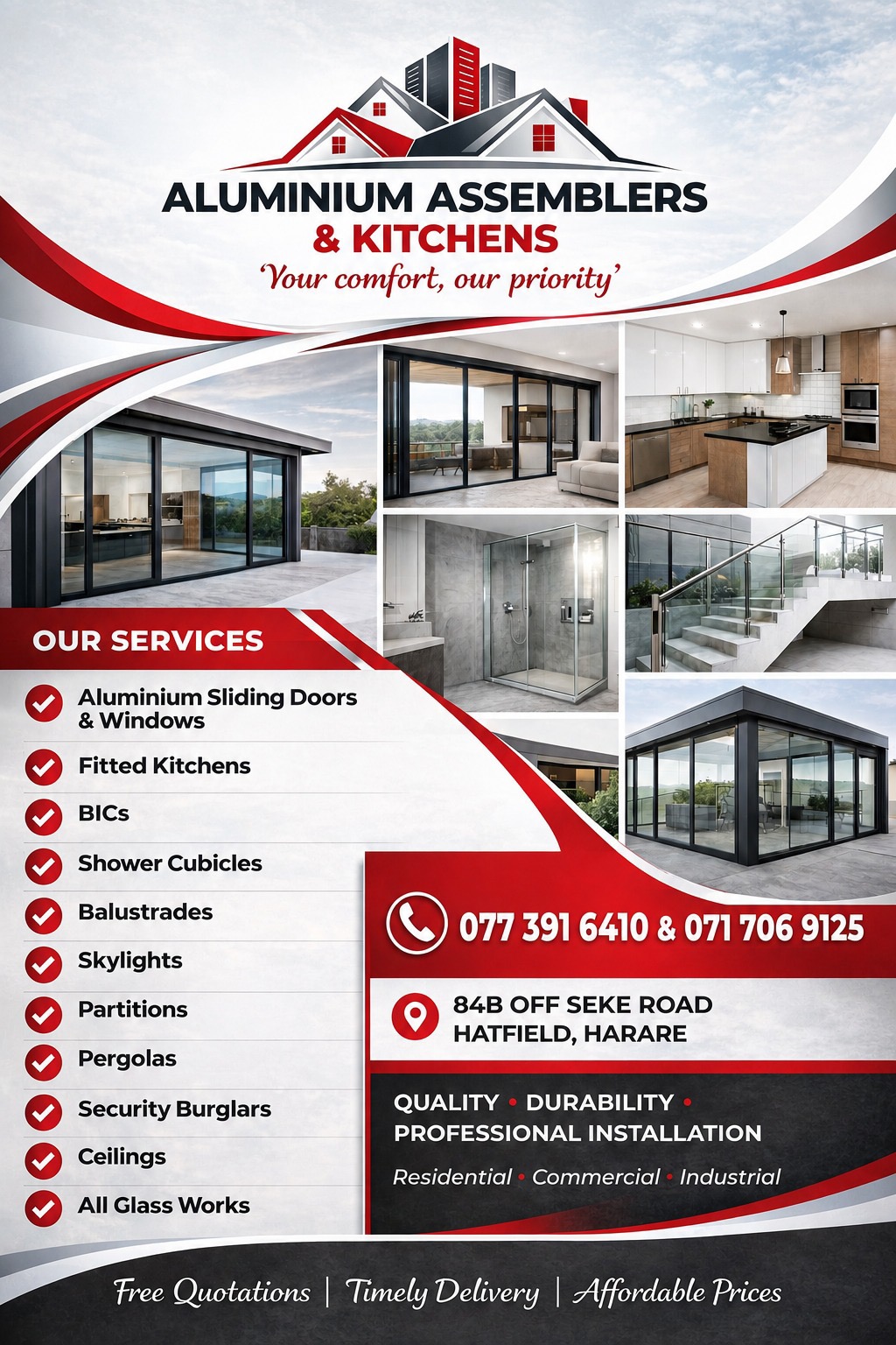 Aluminium Assemblers and Kitchens logo